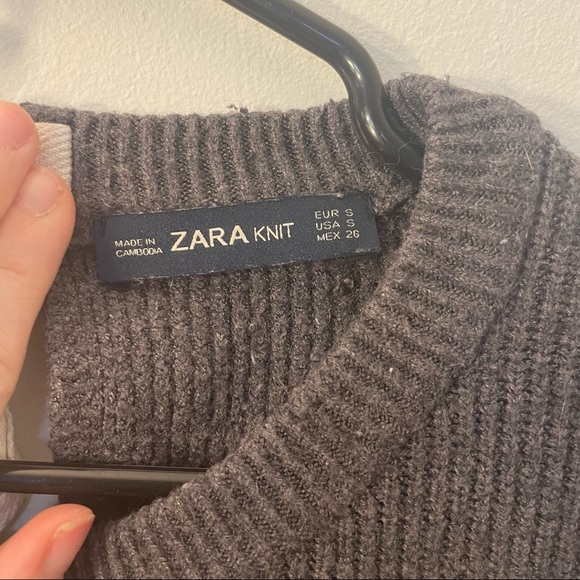 Zara Tie Back Sweater - Gray - Picture 3 of 5